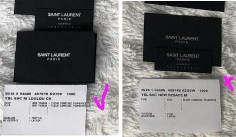 fake ysl|ysl authenticity card.